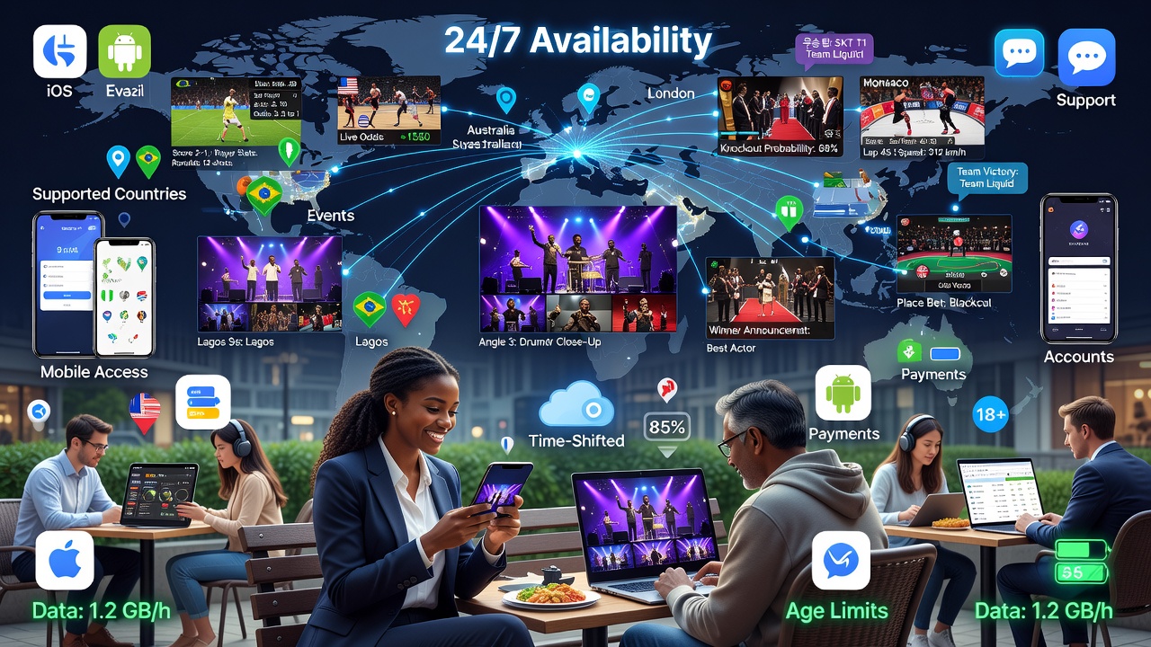 Live Entertainment Streaming Guide: Events, Mobile Access, Supported Countries, Accounts, Payments, Age Limits, Support, and 24/7 Availability